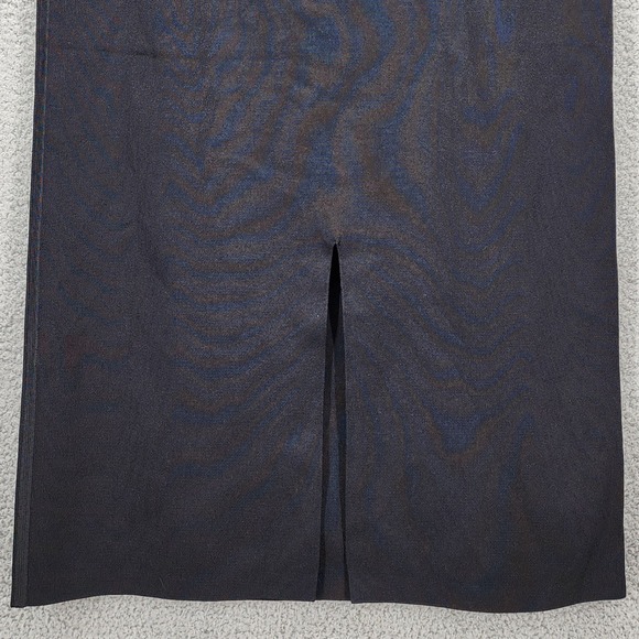 COS Black Knit Midi Skirt Large Stretch Pencil Pull On Elastic Waist - Picture 14 of 15